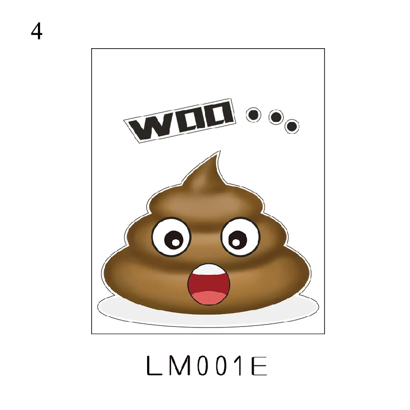 

Bathroom Wall Stickers Toilet Home Decoration Cute Poo Removable Wall Decals For Toilet Sticker Decorative Paste Home Decor