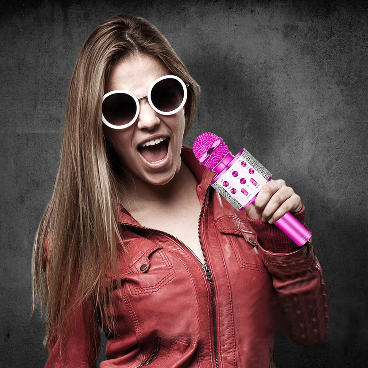 Беспроводной Bluetooth микрофон для караоке 3 в 1 ручной детей рождественский подарок