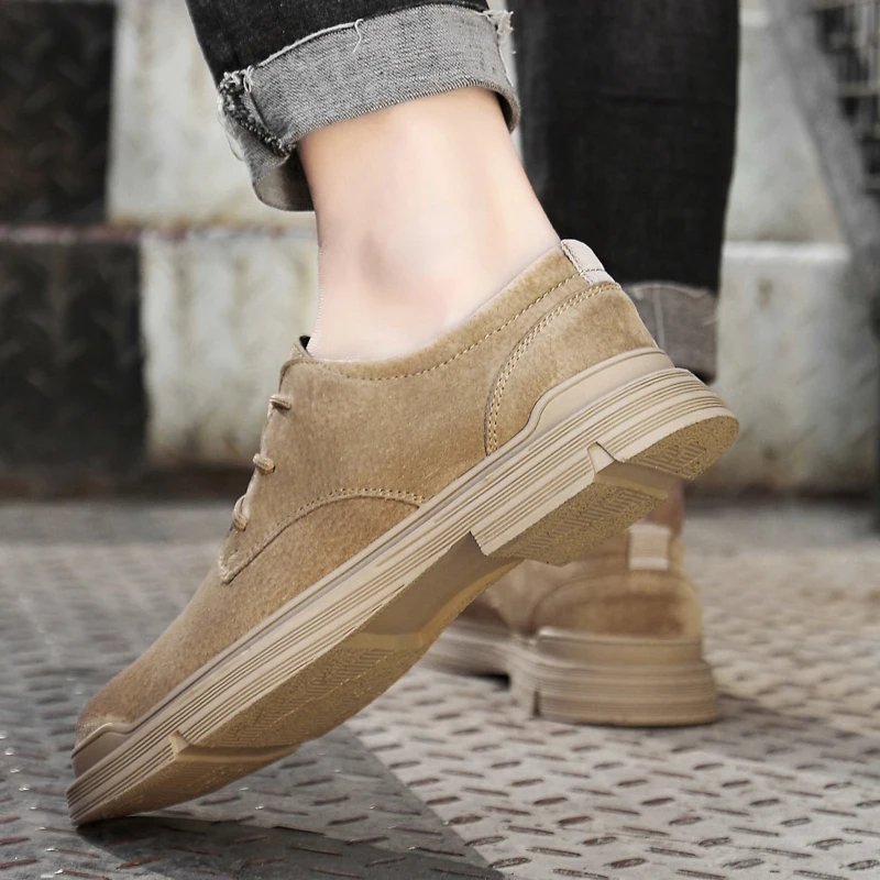 

Leather Casual Shoes Men Casual Leather Man Shoe Shoes Brown Men's Zapatos Casuales Para Hombre Men Zapatillas Vintage Boots
