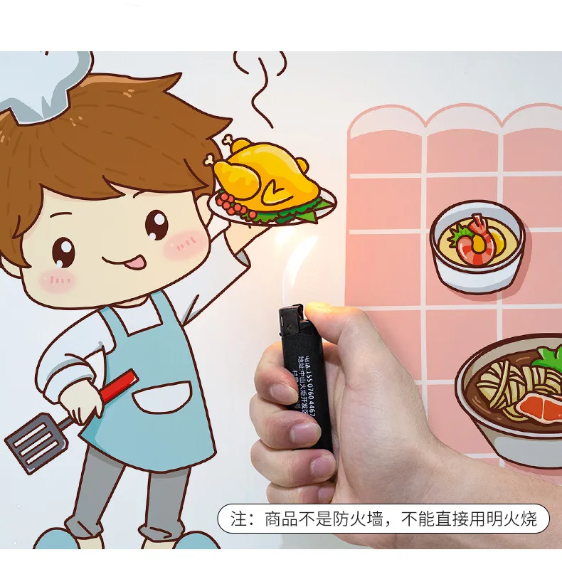 Наклейки с персонажами из мультфильмов кухонные маслостойкие наклейки для