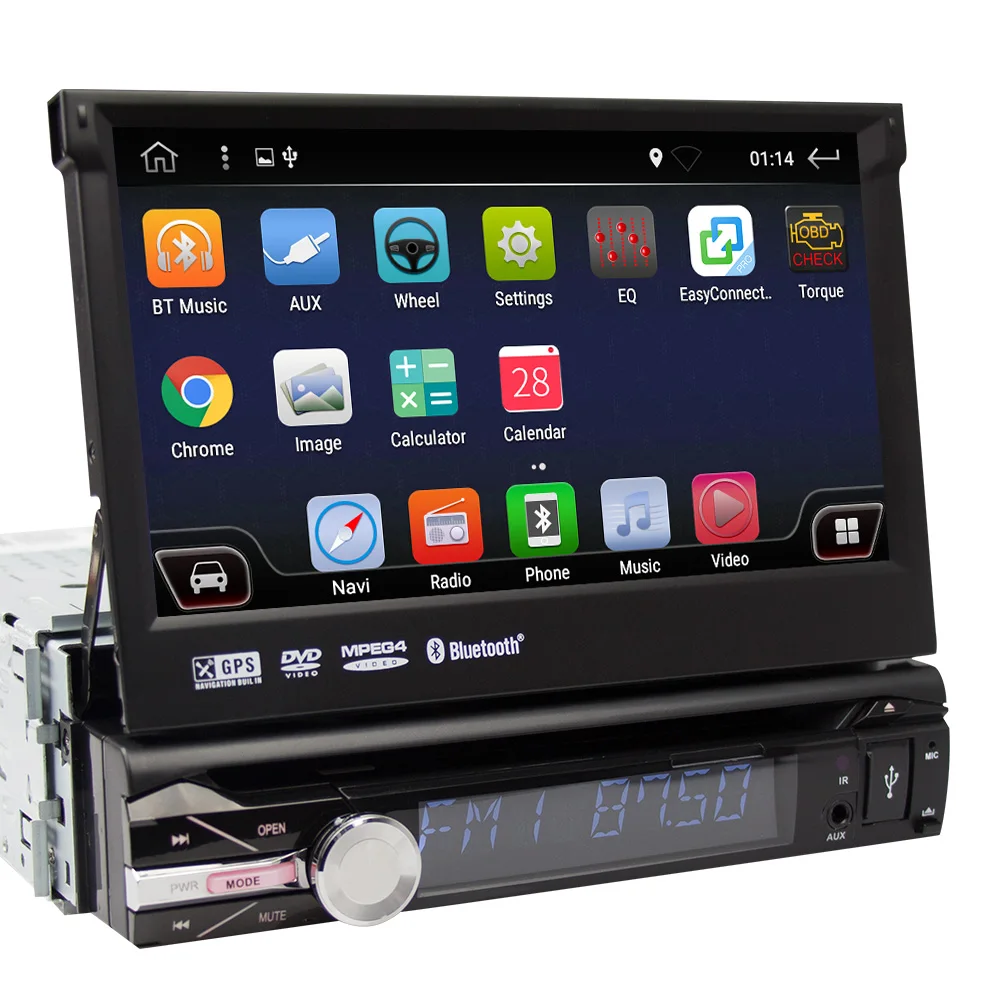 RU склад 1 Din автомагнитола DVD плеер 7 ''универсальный gps Навигация стерео Мультимедиа сенсорный экран 1024*600 камера заднего вида RDS