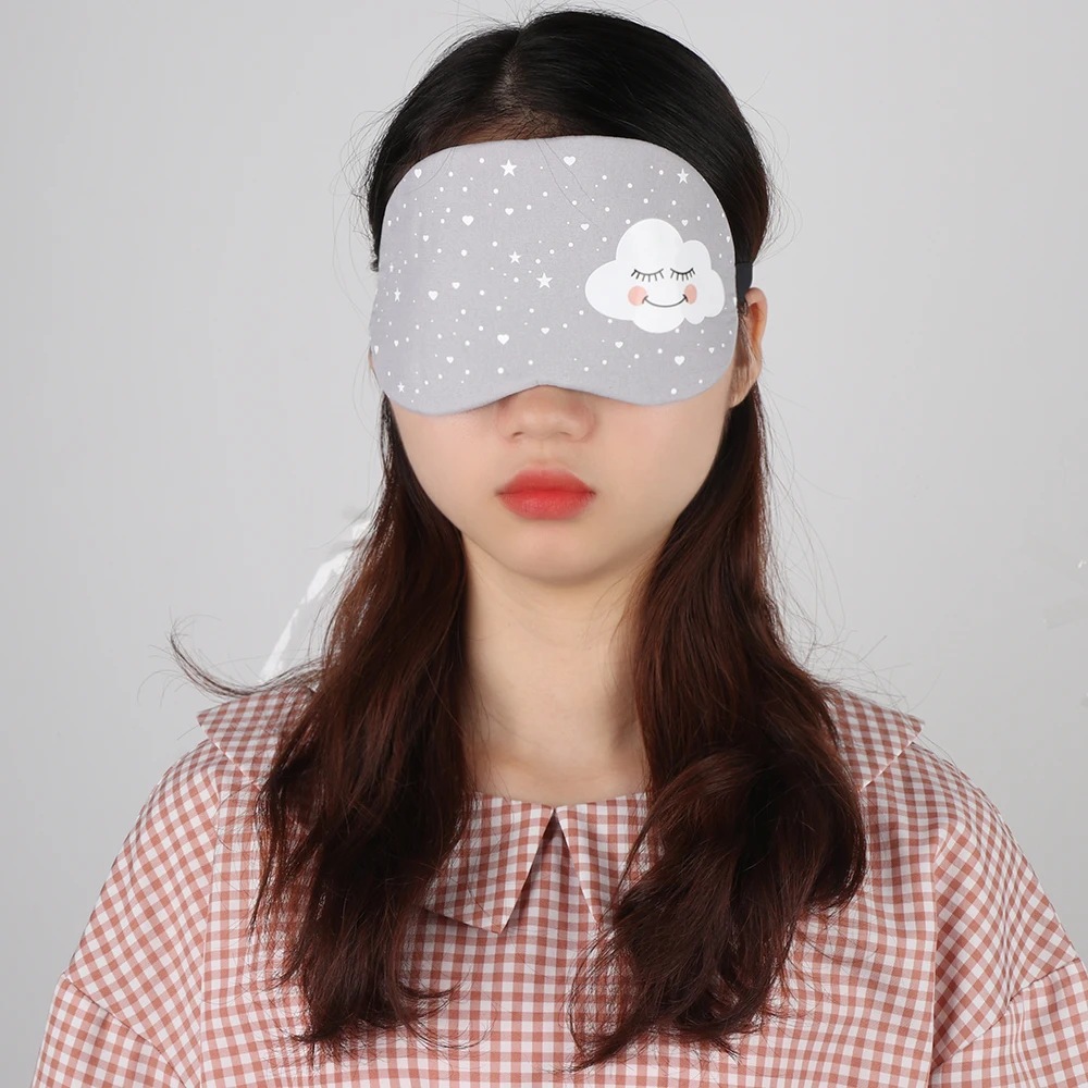 Новый Милый хлопковый чехол для глаз с мультяшным рисунком маска сна креативный