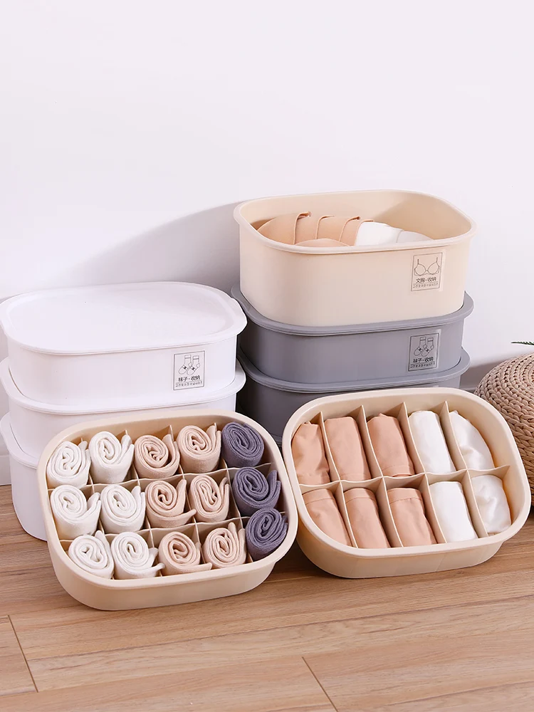 Органайзер для носков пластиковый контейнер нижнего белья отделочная коробка