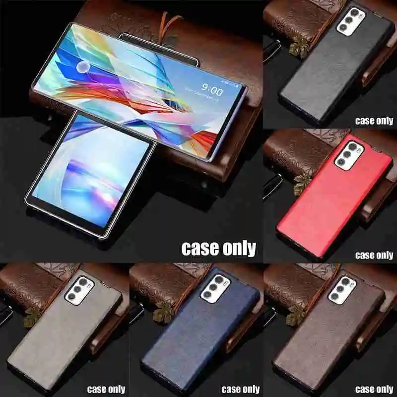 

For LG Wing 5G Rotating Screen Mobile Phone Case Luxury Comfortable Case Phone Leather Hard Cover Luxury PU Shockproof B2I0