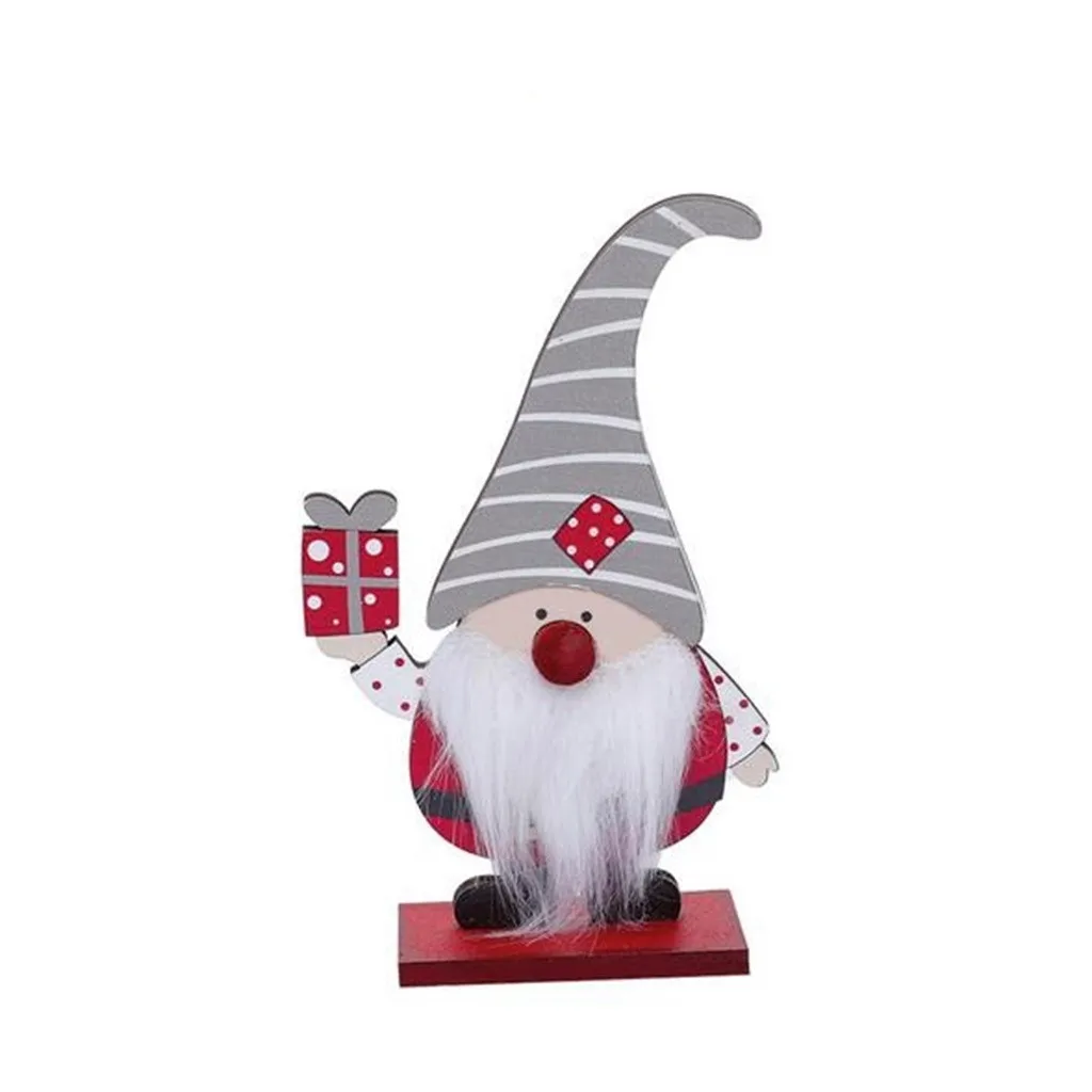 Новинка 2020 Рождественская деревянная кукла без лица украшения лес старик