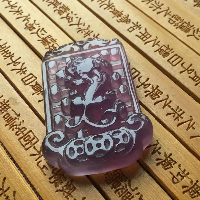 Натуральный император искусственный Агат инкрустированный квадратным кулоном