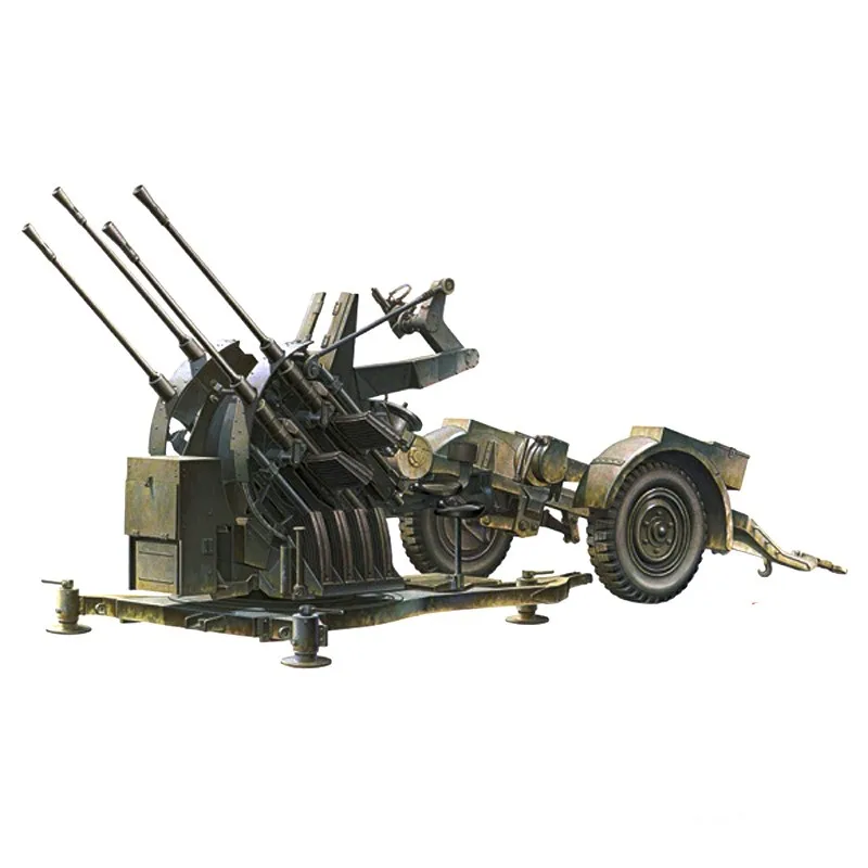 

Tamiya Assembled Toys Model 1/35 Scale 20mm Quadruple Gun Flak38 35091