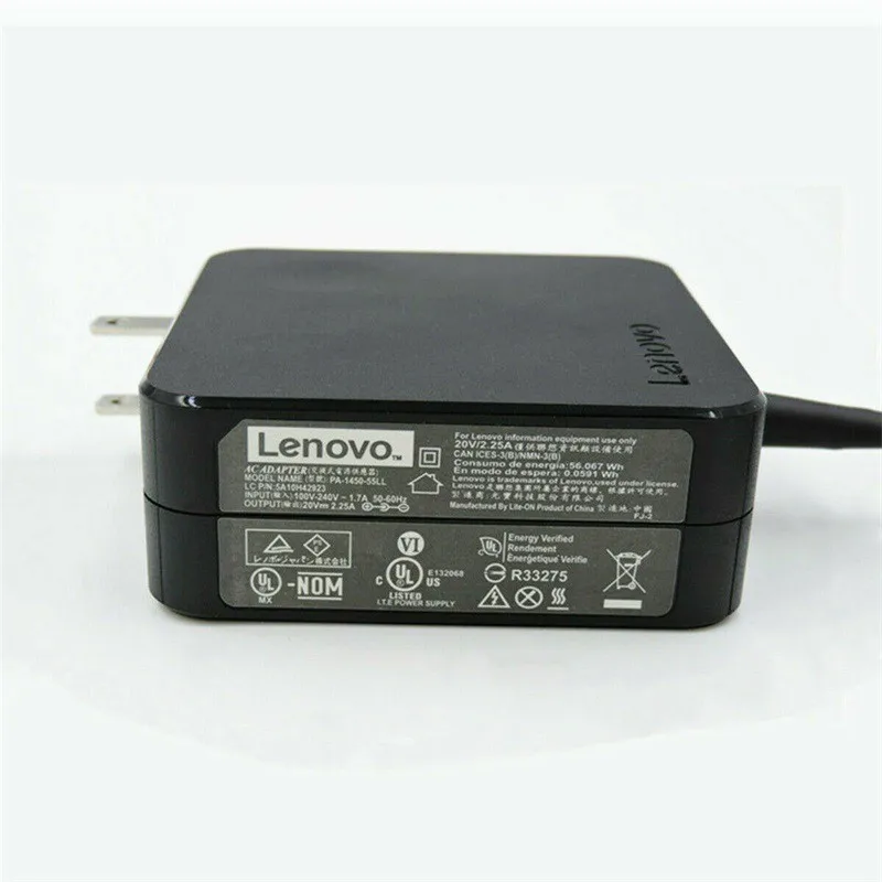 Новый адаптер переменного тока 45 Вт 20 в 320 А для Lenovo ideapad 310 510 ADL45WCC зарядное