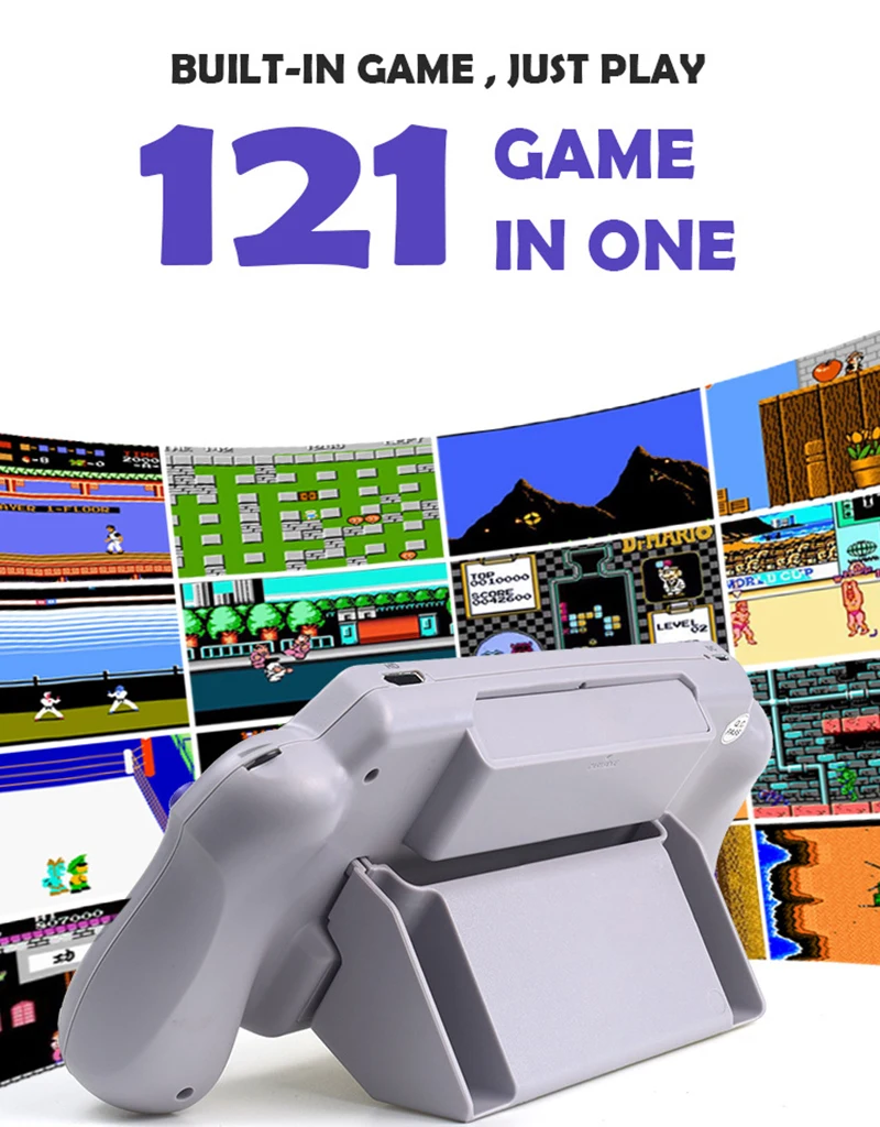 4K мини классическая игровая эмулятор игровая консоль 7 дюймов портативная игровая консоль NES видео игра HDMI ТВ игра Ретро видеоигра
