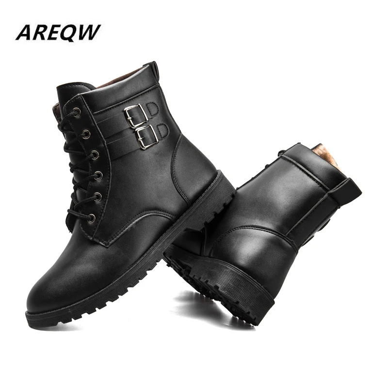 2019 г. Весенне осенние однотонные мужские повседневные ботинки на высоком каблуке