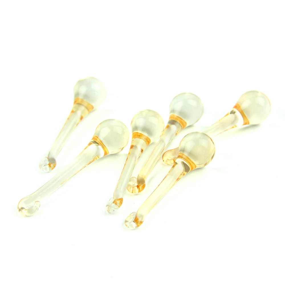 gold champagne 10 шт. прозрачные капли дождя хрустальные люстры части 16*60 мм, лампы стеклянные подвесные Подвески, хрустальные бусины аксессуары для занавесок - Цвет: gold champagne