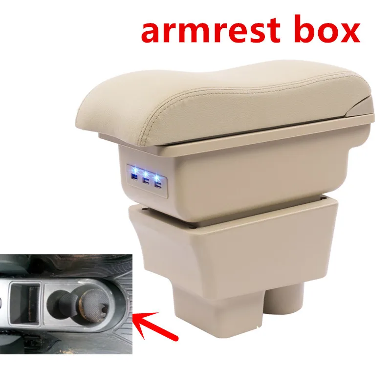 Для Skoda Fabia 2008-2014armor Box Автомобильный Центральный ящик для хранения с