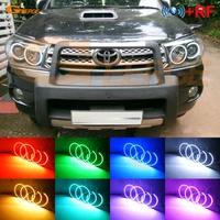 for toyota fortuner 2008 2009 2010 bt app rf remote control multi color ultra bright rgb led angel eyes kit halo rings