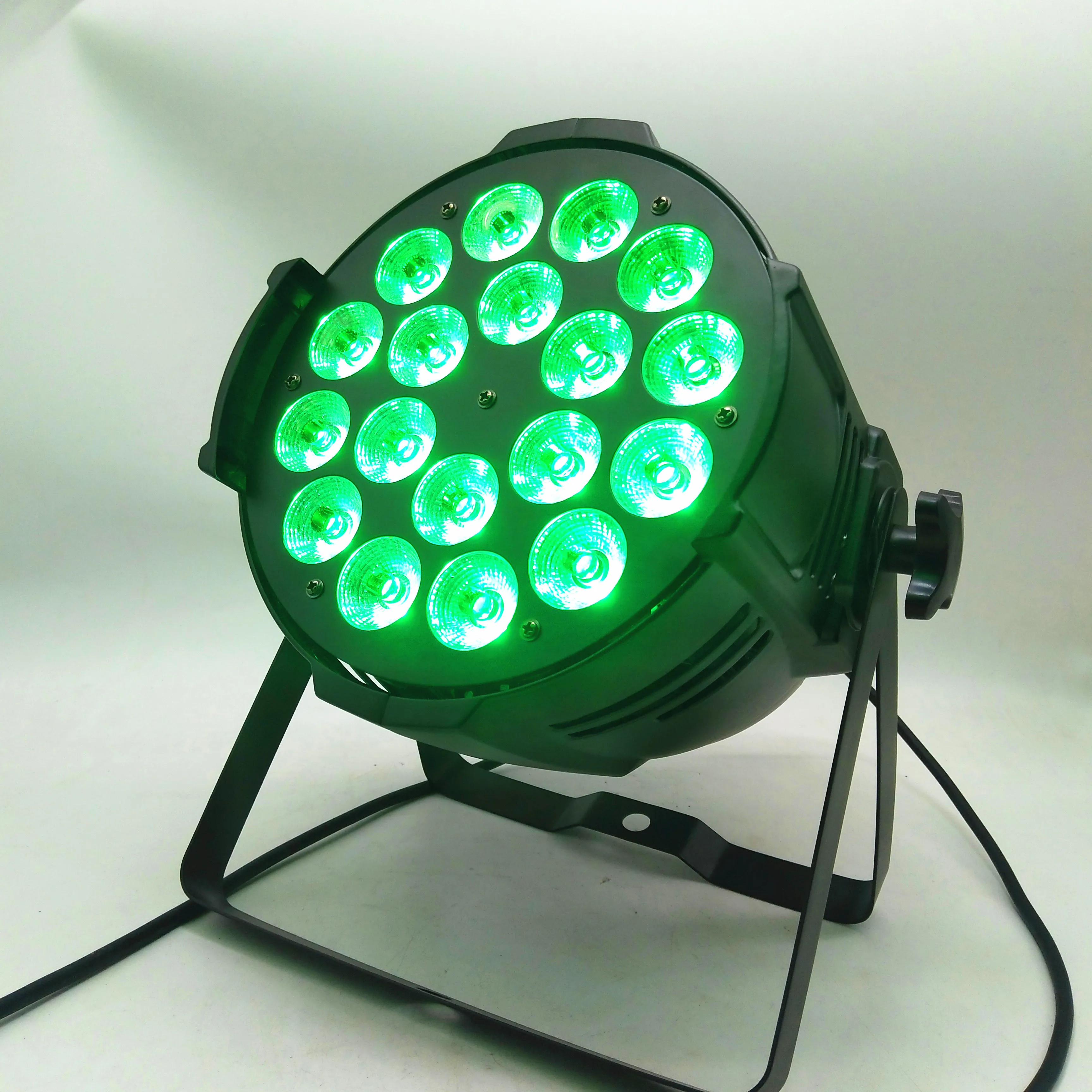4 шт./литой алюминий 18x18 Вт 6в1 LED par свет полный цвет плоский DMX управление RGBWA