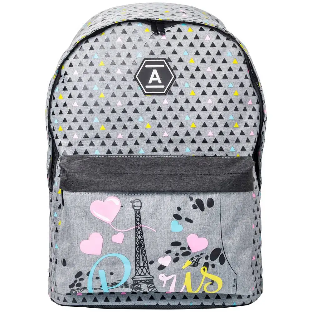Рюкзак ACTION для девочки серый|Школьные ранцы| |