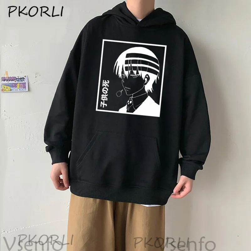 Толстовка унисекс с капюшоном Death The Kid уличная одежда в стиле Харадзюку худи