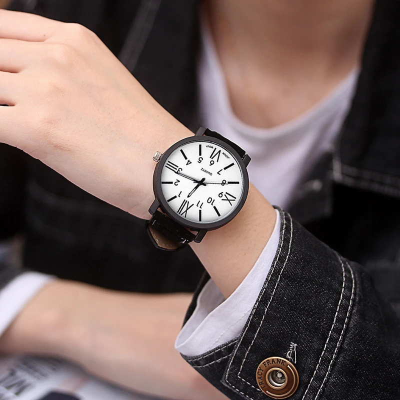 Fashion Female Clock Ladies Watches 2020 Hot Sale Women Roman Numerals Dial Leather Band Quartz Wristwatches Cheap Price - купить по