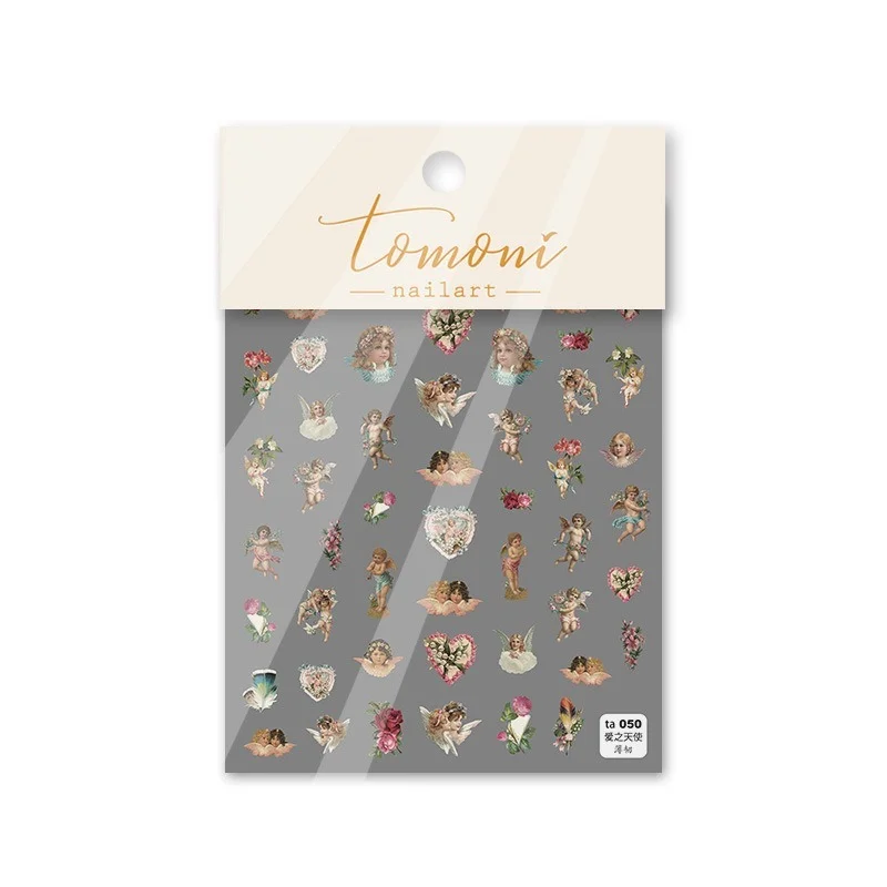 1 лист стикеры в стиле ретро барокко для дизайна ногтей 5D рельефный Ангел