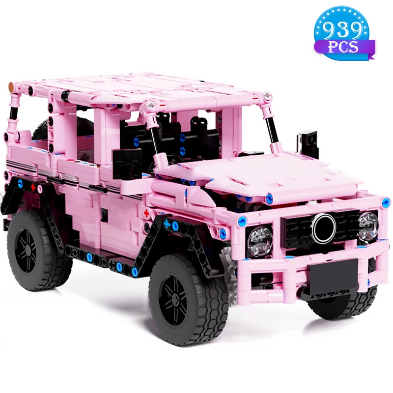 

MOC Off Road Car Building Blocks Ideas Jeep Vehicle Technical Model Education Bricks Diy Toys for Girls Friends Birthday Gifts
