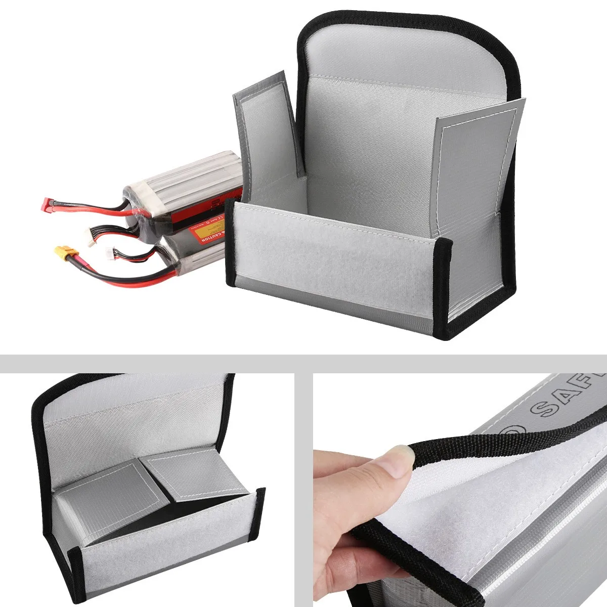 

Battery Fireproof Bag Explosieveilige Lipo Accu Safety Bag Voor Rc Voertuig Vliegtuig Helicopter Batterijen Diy