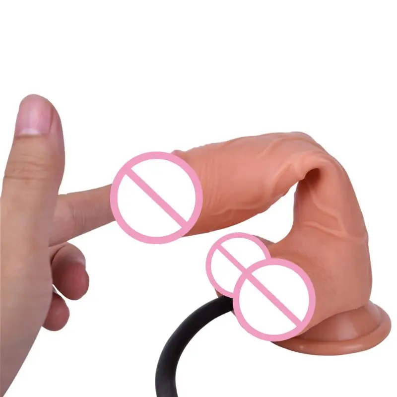 Orgasm Huge Inflatable Penis Dildo Plug Anus Suction Cup Realistic Sex Toy | Красота и здоровье