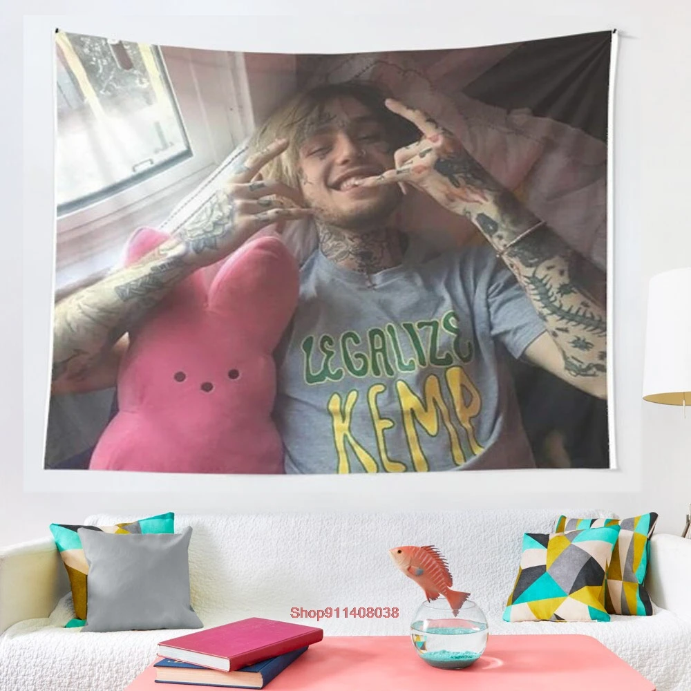 

LIL PEEP MERCH гобеленовое одеяло, гобелен, настенные гобелены, аксессуары для украшения стен