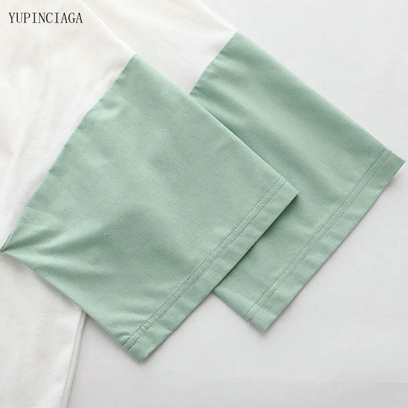 

Cotton T shirt Women 2021 Summer New Korean Casual Patchwork Hit Color Japan Style Canned Rabbit Print Short Sleeve T shirts