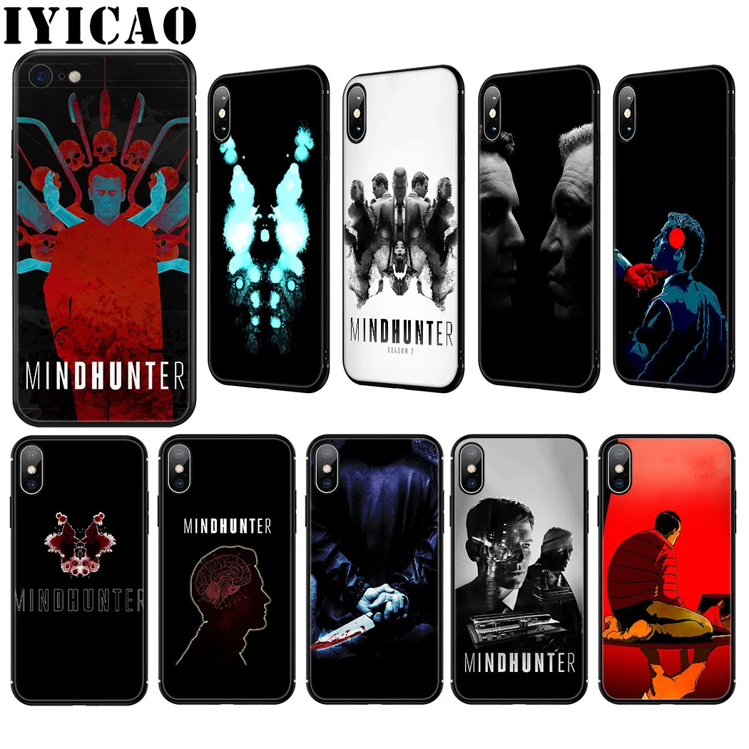 Силиконовый мягкий чехол Mindhunter для iPhone 11 Pro Max XR X XS 8 7 6 6S Plus 5 5S SE|Бамперы| |