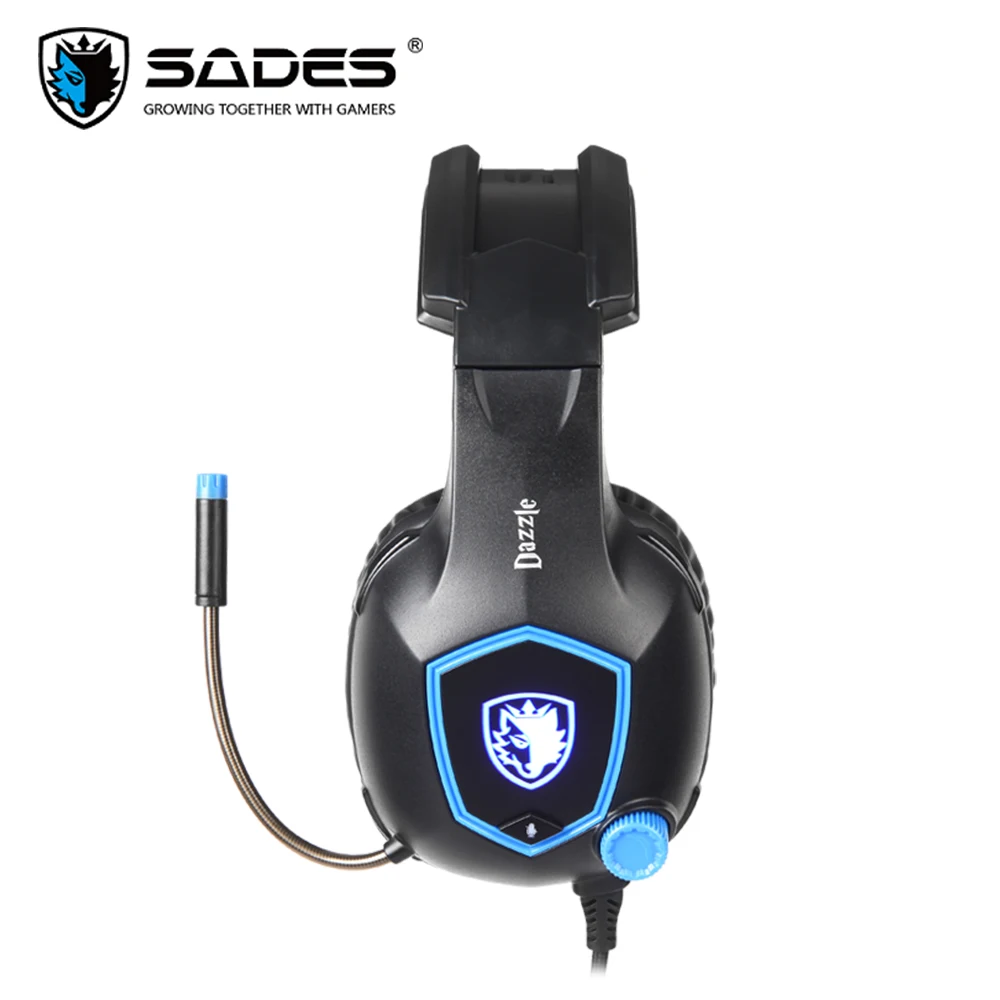 SADES Dazzle Игровые наушники головной гарнитур USB Виртуальный 7 1 объемный звук Мягкая