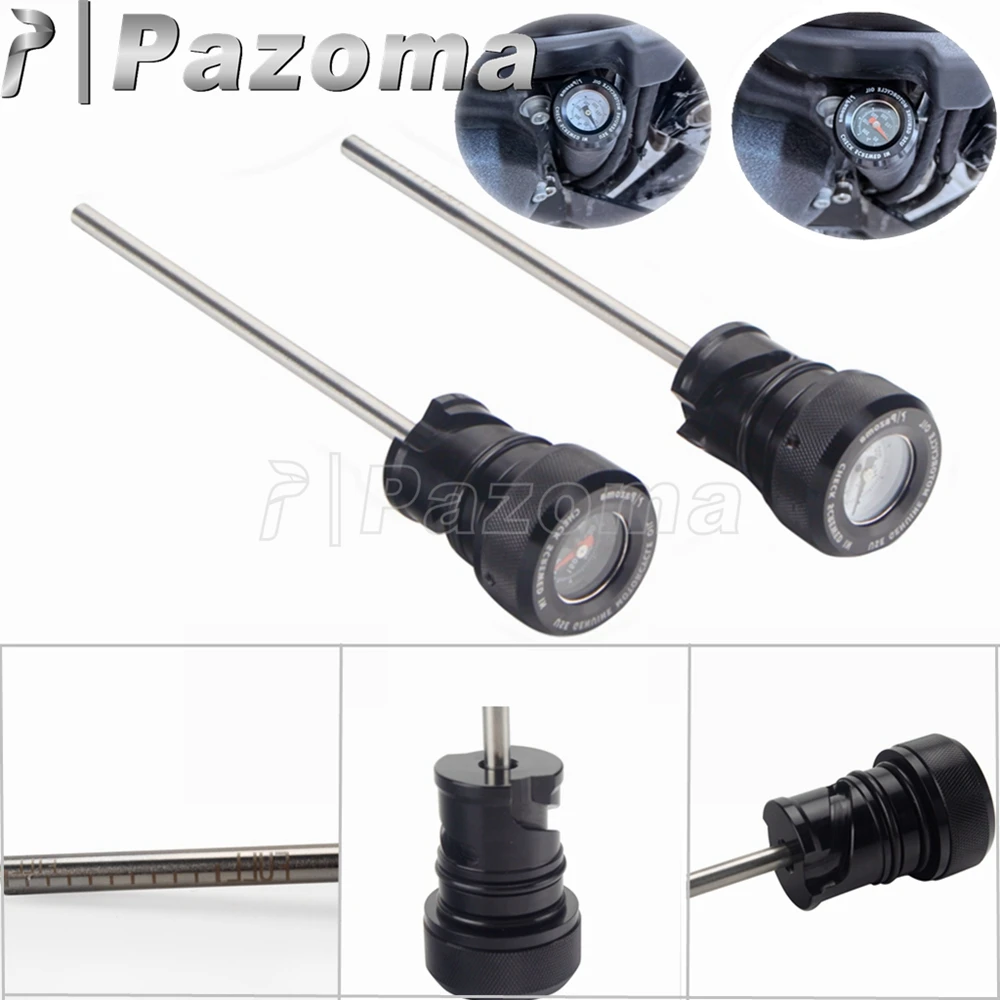 

Motorcycle Aluminum Oil Dip Stick Engine Dipstick Temperature Gauge For Harley Softail 2018-2021 Fat Bob Fat Boy Street Bob FLHC