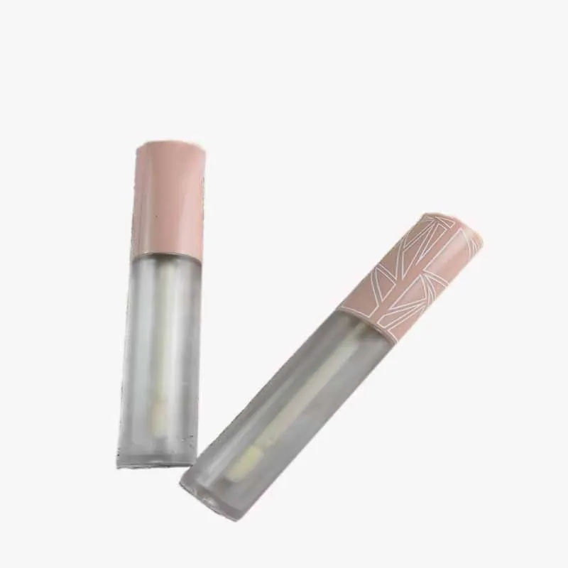 Новый матовый прозрачный блеск для губ розовый колпачок пустая губная помада