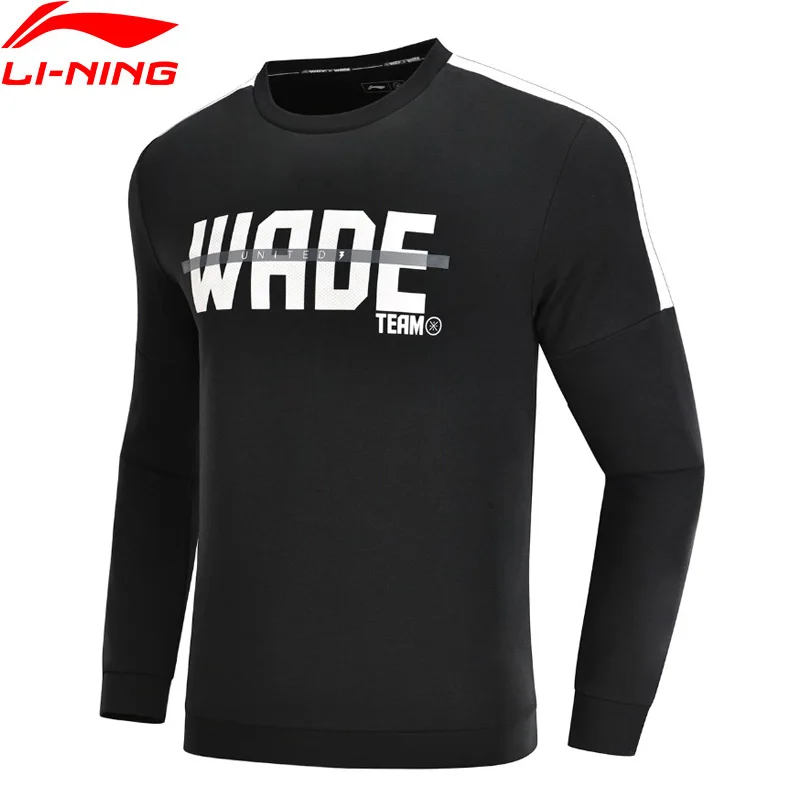Толстовка Li Ning Мужская из 82% хлопка с подкладкой полиэстера размеры MWW1411|Свитера