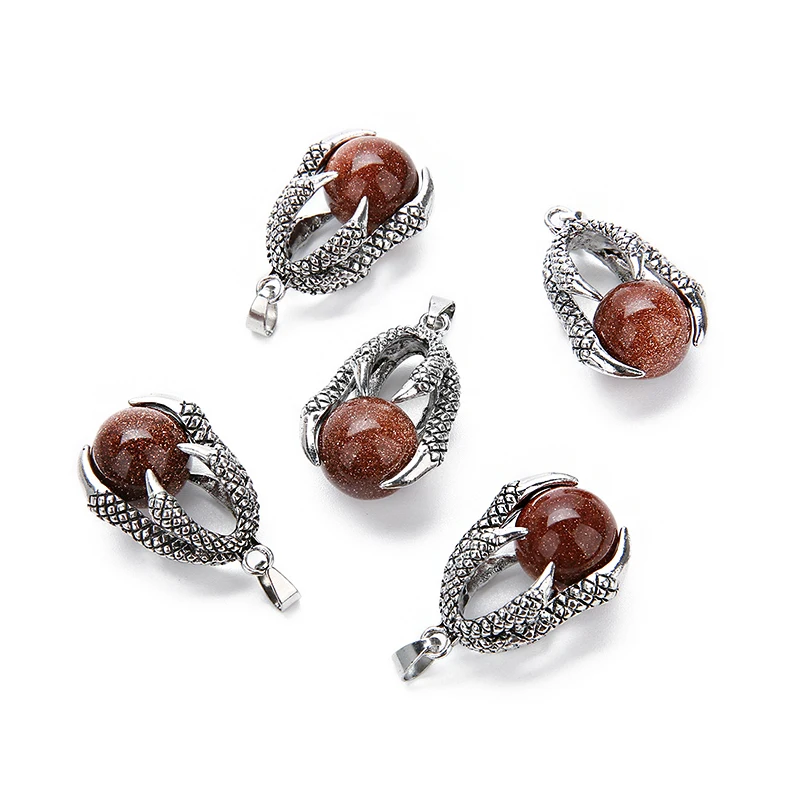 Кулон jinzeyi с голубым камнем в виде дракона опала|Подвески| |