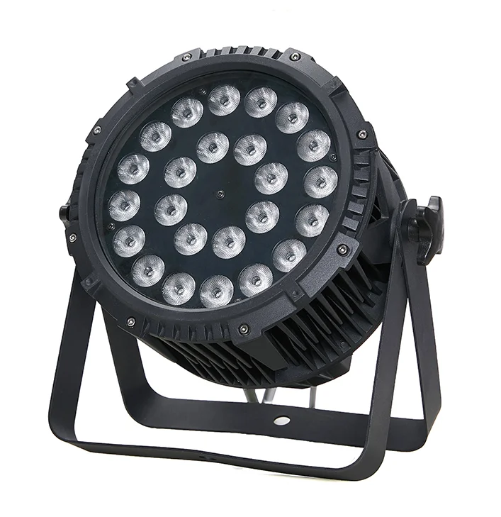 Водонепроницаемый светодиодный прожектор Par 24X18W 24x12W IP65 RGBWA + UV 6 в 1 PAR DMX512 контроль
