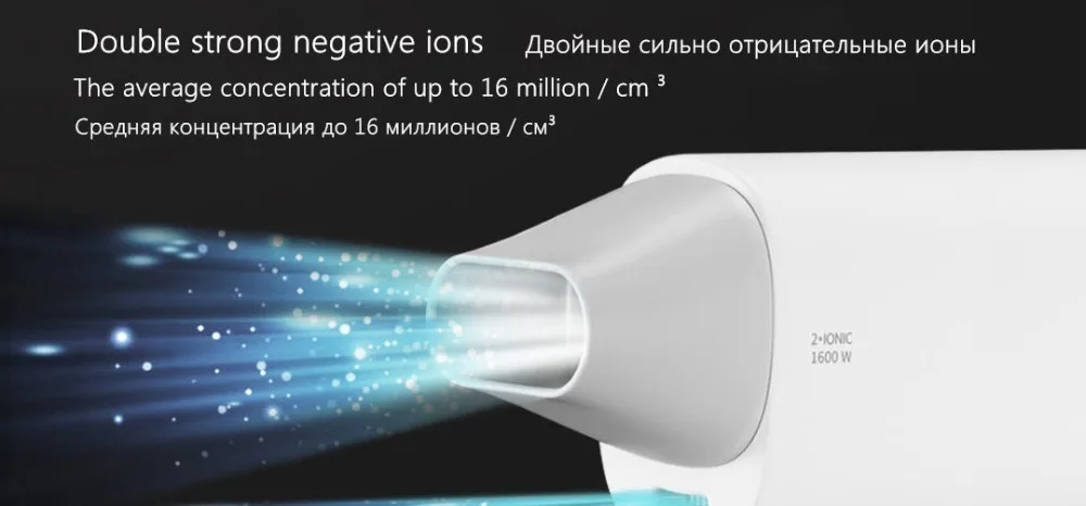 Фен Xiaomi Mijia SMATE для путешествий, бытовой фен, инструменты для укладки волос, фен для горячей и холодной воды 220 В 1600 Вт