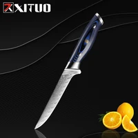 xituo 6 inch damascus steel boning knife kitchen ultra sharp fish filleting knives cutting carving tools outdoor bbq knives