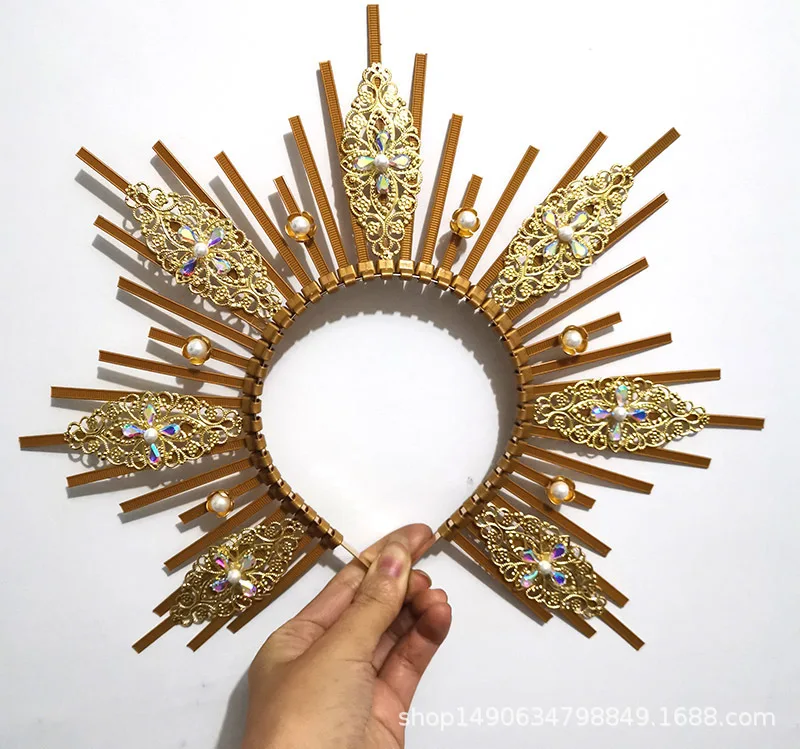 Повязка на голову с шипами в виде короны гало головной убор для вечеринки