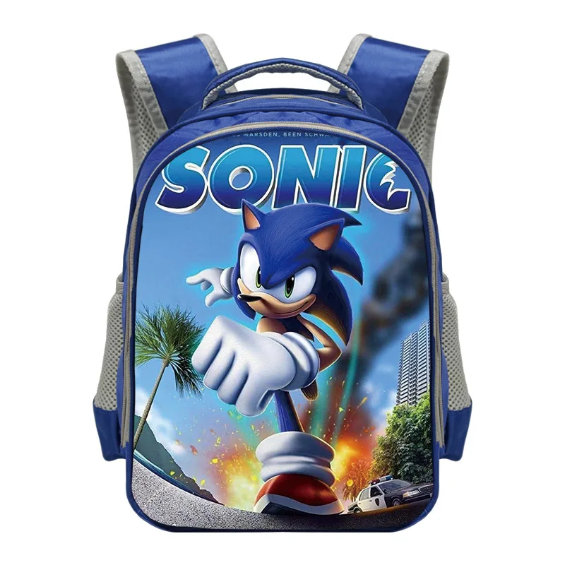 Новый 13 дюймовый рюкзак Super Mario Bros Sonic детские школьные ранцы для мальчиков