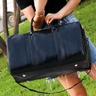 Дорожная сумка из ПУ кожи, винтажный чемодан для путешествий на короткие расстояния, вместительный чемодан на короткие расстояния, легкая для упражнений и фитнеса