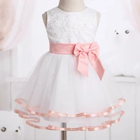 0 24m newborn baby girls princess tutu dress kids summer flower girl dresses with bloomers outfit set for wedding party birthday