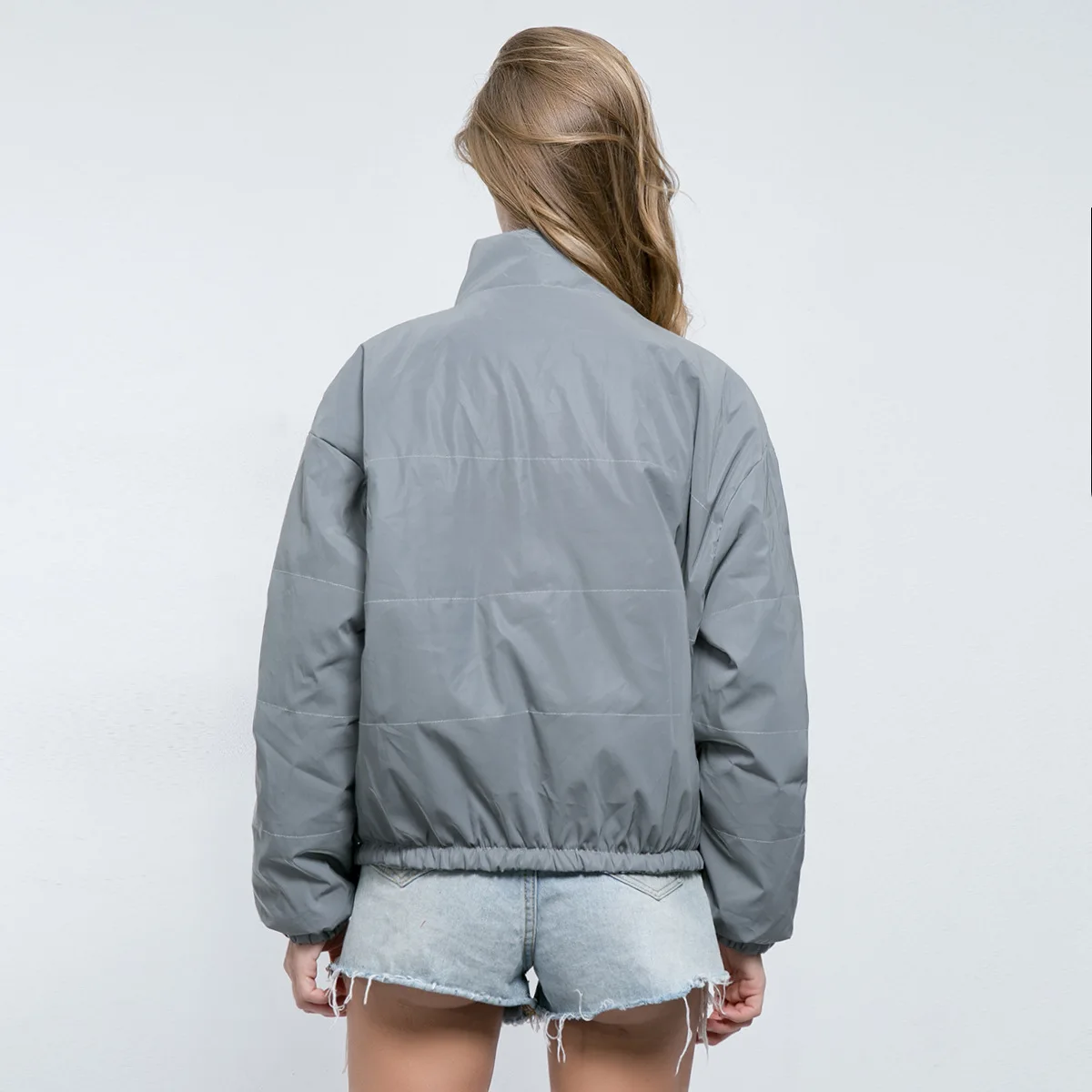 Куртка женская Светоотражающая с длинным рукавом зимняя 2021|Женские парки| |