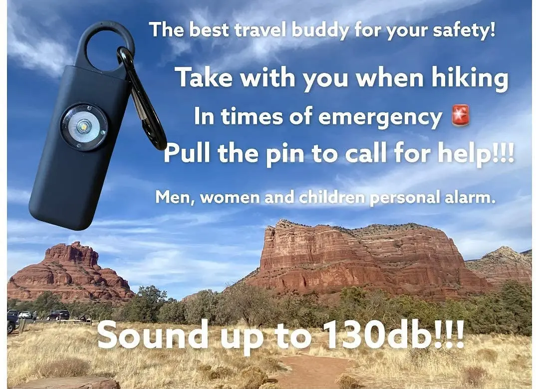 

The Original Self Defense Siren-Portable Safety Alarm for Women w/SOS LED Light & Carabiner Helps Elders & Kids Emergency Call