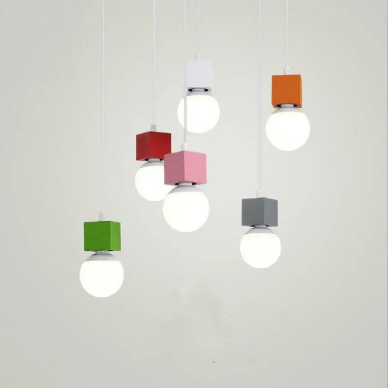 Односторонние цветные подвесные светильники &quotсделай сам&quot для гостиной