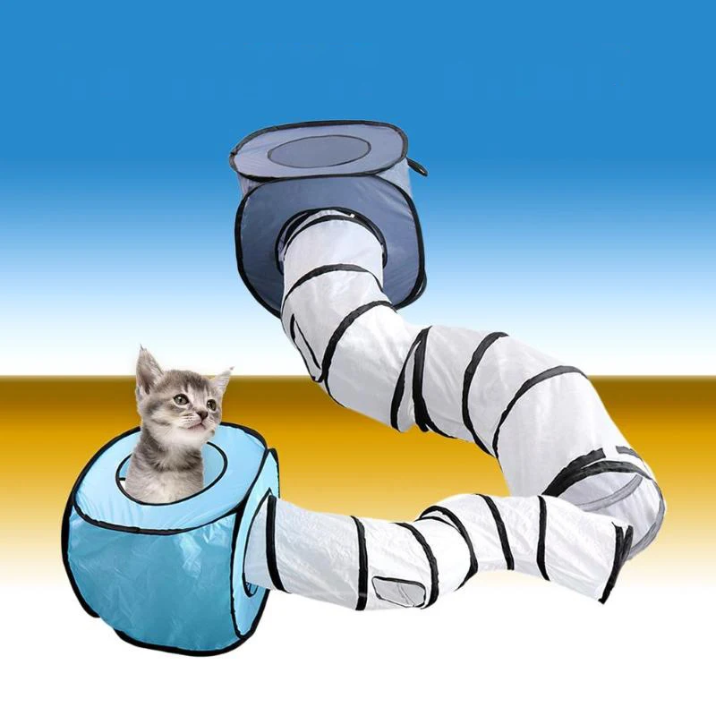 Туннель для кошек складная игрушка котят кролик фотоигрушка палатка пещера