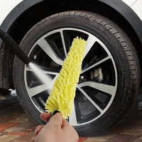 1pc car wheel cleaning brush tire rim cleaning tool car scrubbing washing machine dust collector sponge washing for auto