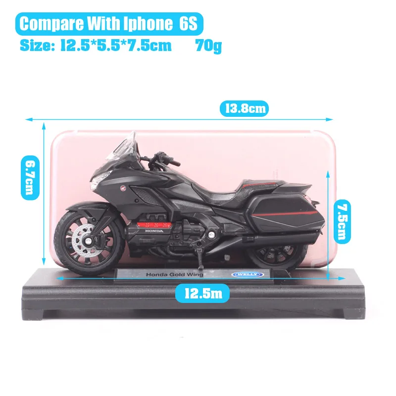 Модель мотоцикла Welly 1/18 для мальчиков 2020 Honda Gold Wing Cruiser |