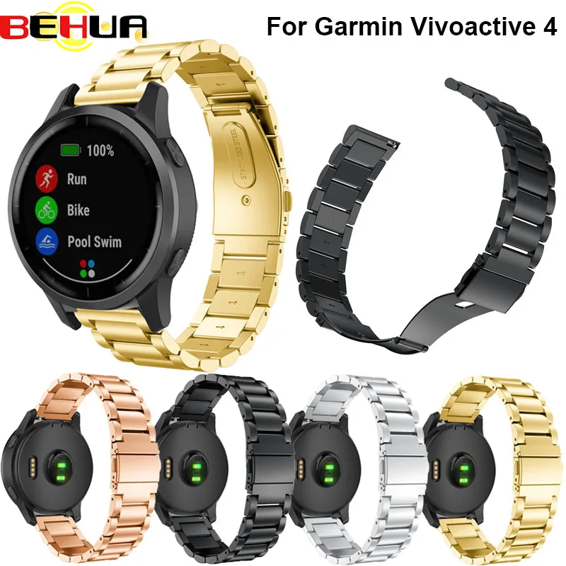 22 мм браслет из нержавеющей стали ремешок для часов Xiaomi Huami Amazfit Smartwatch Браслет samsung