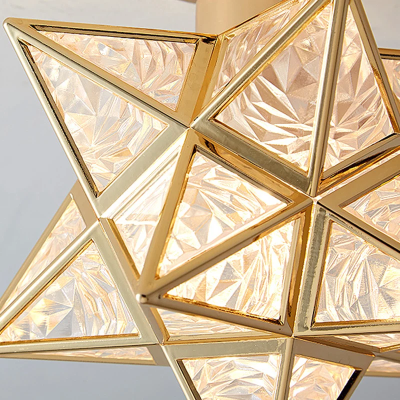 

Ceiling Lamp Five-pointed Star Ceiling Light Hallway Aisle Balcony Small Lamps Iron Art Lamp Chandeliers K888