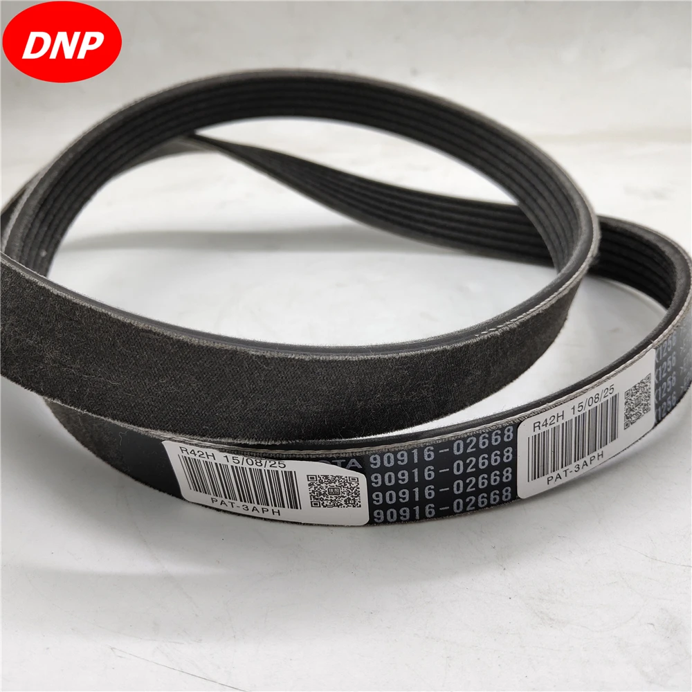 DNP ремень вентилятора для TOYOTA CAMRY LEXUS Zelas 90916 02668 6PK1256|Ремни шкивы и скобы| |