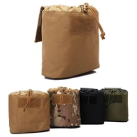 tactical hunting edc molle pouch wasit bag belt pouch war sack ditty storage bag magazine dump drop pouch airsoft accessories